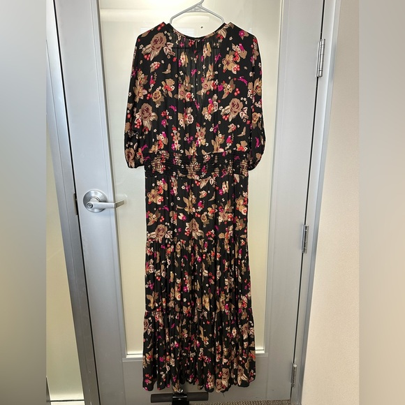 Kate Spade Floral Bouquet Silk Twill Maxi Dress size XL - Picture 3 of 3